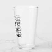 Schnauzer Traits Glass Tumbler (Links)