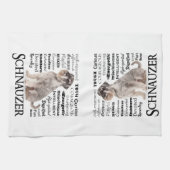 Schnauzer Traits Kitchen Towel Theedoek (Horizontaal)