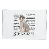 Schnauzer Traits Kussensloop (Achterkant)
