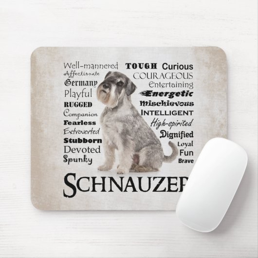 Schnauzer Traits Muismat (Met muis)