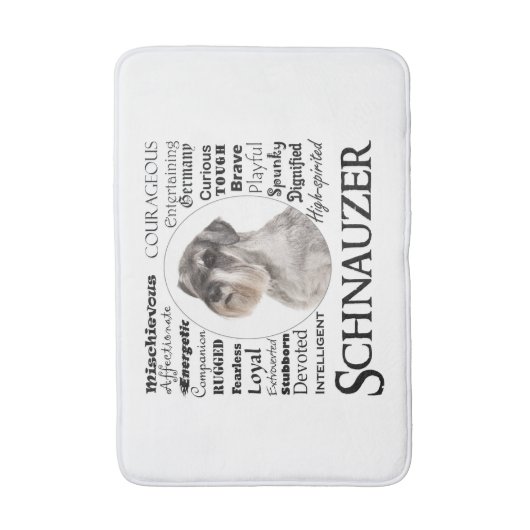 Schnauzer Traits Wiskunde Mat (Voorkant Verticaal)