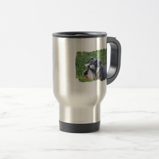Schnauzer Travel Mug Reisbeker (Voorkant rechts)