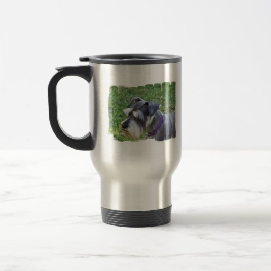Schnauzer Travel Mug Reisbeker (Links)