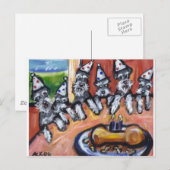 Schnauzer Uitnodiging Briefkaart (Voorkant / Achterkant)