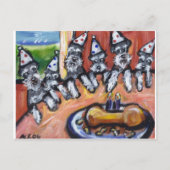 Schnauzer Uitnodiging Briefkaart (Voorkant)