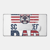 Schnauzer vader patriottische vintage hond bureaumat (Keyboard & Muis)