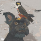 SCHNAUZER & VALK STICKER (Voorkant)