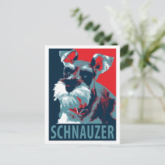 Schnauzer van Hope Dogs Briefkaart (Staand voorkant)
