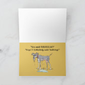 Schnauzer Verjaardag Kaart (Binnen)