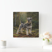 Schnauzer  vierkante klok (Huis)