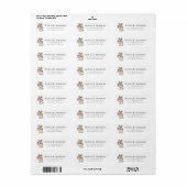 Schnauzer viert 4 juli-adres etiket (Full Sheet)
