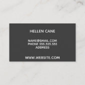 Schnauzer Visitekaartje (Achterkant)