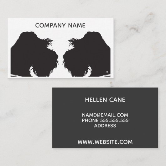 Schnauzer Visitekaartje (Voorkant / Achterkant)