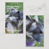 Schnauzer-Visitekaartjes Visitekaartje (Voorkant / Achterkant)