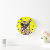 Schnauzer Wall Clock Ronde Klok (Huis)
