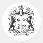 Schnauzer Wapenschild Sticker (Voorkant)