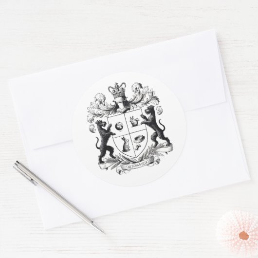 Schnauzer Wapenschild Sticker (Envelop)