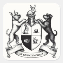 Schnauzer Wapenschild Sticker