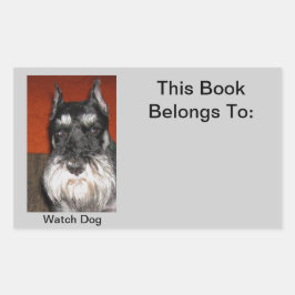 Schnauzer Watch Dog Sticker
