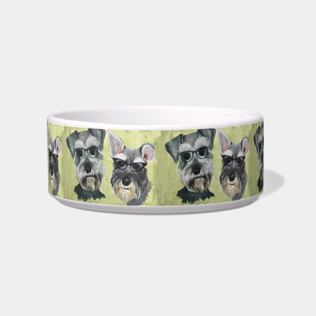 Schnauzer Water and Food Bowl Voerbakje (Links)