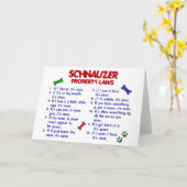 SCHNAUZER Wetten 2 van het bezit Kaart (Gele Bloem)