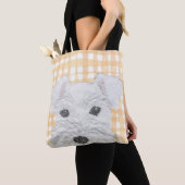 Schnauzer, White, Modern Tote Bag (Dichtbij)