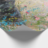 Schnauzer Wildflower Decoupage Cadeaupapier (Hoek)