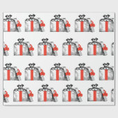 Schnauzer Wrapping paper Cadeaupapier (Vlak)