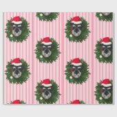 Schnauzer Wrapping Paper Cadeaupapier (Vlak)