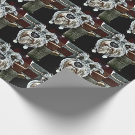 Schnauzer Wrapping Paper Cadeaupapier (Hoek)
