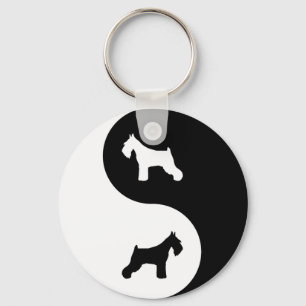 Schnauzer Yin Yang Sleutelhanger
