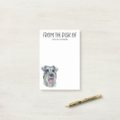 Schnauzerliefhebber Post-it® Notes (Op bureau)