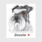 schnauzermonocle sticker (Vel)
