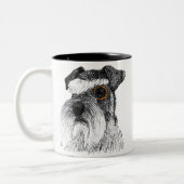 schnauzermonocle tweekleurige koffiemok (Links)
