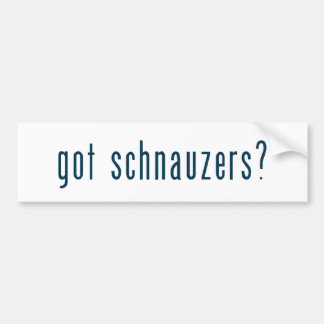 schnauzers bumpersticker