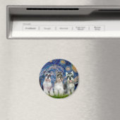 Schnauzers (drie) - Sterrennacht Magneet (Insitu (Vaatwasser))