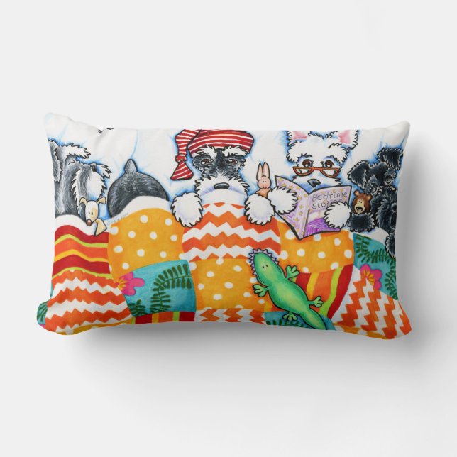 Schnauzers en nossen kussen (Voorkant)