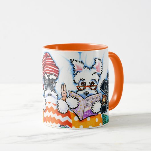 Schnauzers en nossen mok (Voorkant rechts)