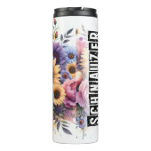 Schnauzer's Floral Frolic Thermosbeker (Achterkant)