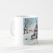 Schnauzers in de winter koffiemok (Voorkant links)