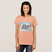 Schnauzers in de winter t-shirt (Voorkant volledig)