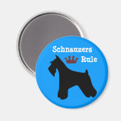 Schnauzers Regel Magneet (Voorkant / Achterkant)