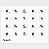 Schnauzers regel Stickers (Vel)