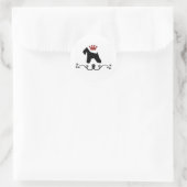 Schnauzers regel Stickers (Tas)