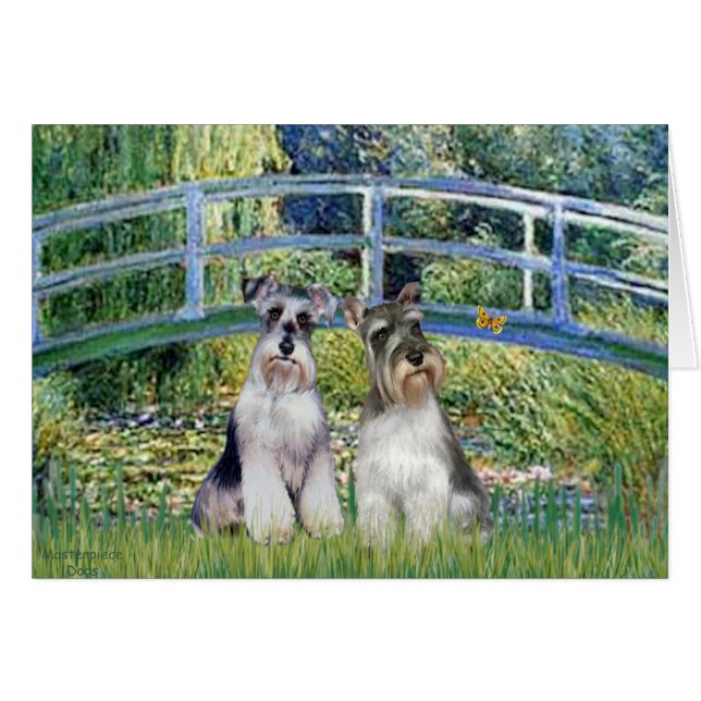 Schnauzers (twee-nat) - Brug (Voorkant Horizontaal)
