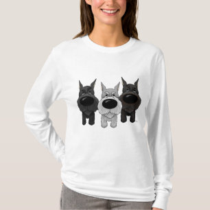Schnauzers - Uitzicht Nose en Butt T-shirt