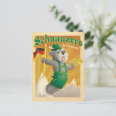 Schnauzers with Trousers Briefkaart (Staand voorkant)