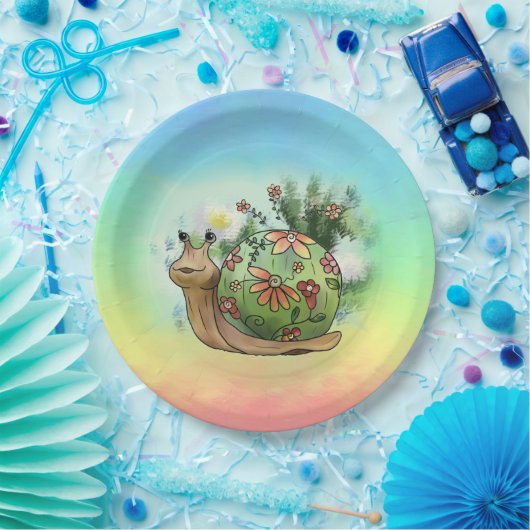 Schnecke am Teich Papieren Bordje (Feest)