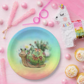 Schnecke am Teich  Papieren Bordje (Feest)