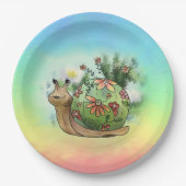 Schnecke am Teich Papieren Bordje (Voorkant)